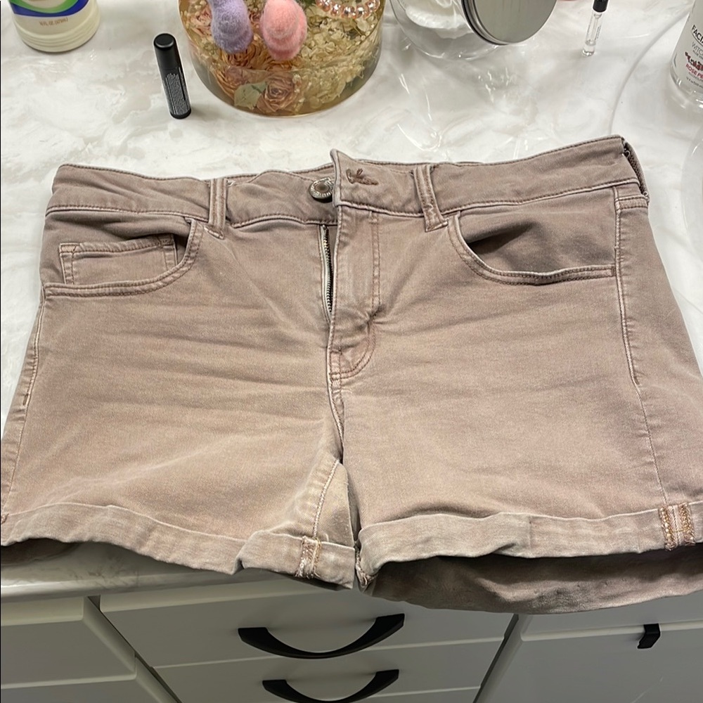 American Eagle Mauve Stretch Shorts